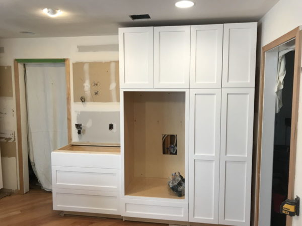 Upper Kitchen Cabinet Installation